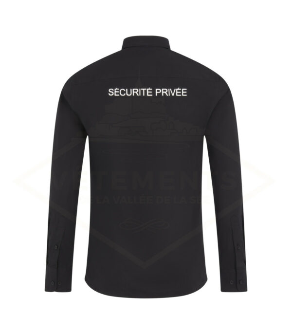 Chemise avec rectangle de velcro doux blanc pour pochette | Décret 180723 – Image 4