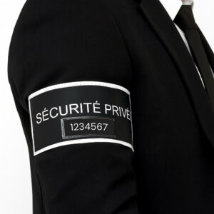 Brassard Sécurité privée rétroréfléchissant avec emplacement RIO Opex Noir