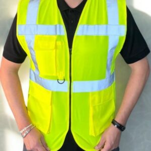 Gilet haute visibilité multi poches- Sécurité Privée