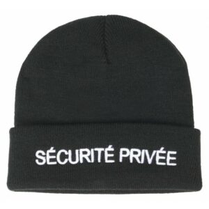 Bonnet Sécurité Privée- Brodé