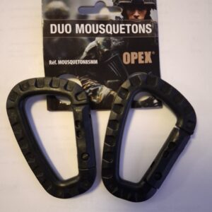 Mousqueton duo- Noir -Opex