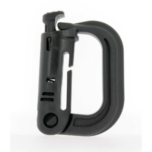 Mousqueton D-Ring avec fixation pour passant Molle - Noir - 01.097306