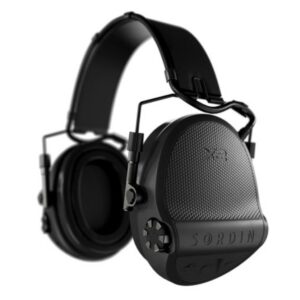 Casque anti-bruit Suprême X2 noir avec serre-nuque tissu noir et anneaux d'hygiène en gel