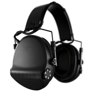 Casque anti-bruit avec serre-tête en cuir noir et anneaux en gel Suprême X2 (SNR : 29db) - Noir - MSA Sordin