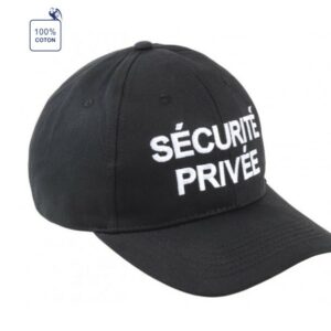 Casquette brodée sécurité privée