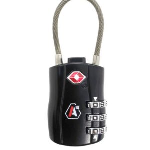 Cadenas à code TSA - Noir - A10 Equipment