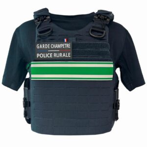 Gilet pare balles Quick Release Premium marine Garde Champêtre Police Rurale